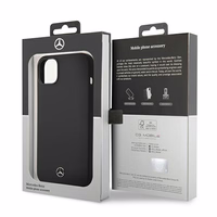 Mercedes Silicone Line apvalks iPhone 14 Plus - melns