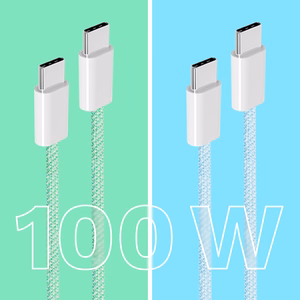 Krüger&Matz Basic USB-C–USB-C kabelis, 100 W, 1,5 m, zils