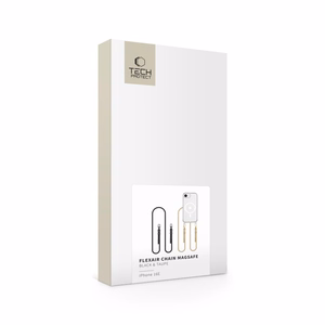 Tech-Protect FlexAir Chain MagSafe iPhone 16e apvalks - Melns/Bēšs