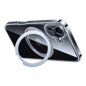 Torras Ostand Pro viedtālruņa apvalks iPhone 16 (Caurspīdīgs)