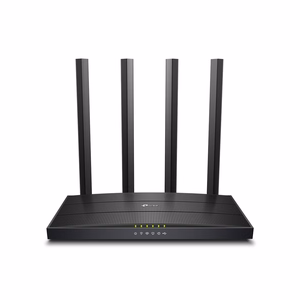 Melns divjoslu TP-Link Archer C6U AC1200 Gigabit Wi-Fi maršrutētājs