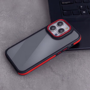 Crystal melns maciņš for Samsung Galaxy S25 Plus sarkans