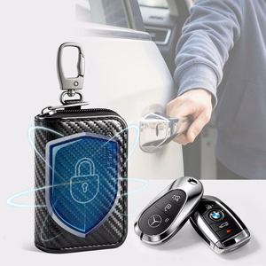 Tech-Protect KLR300 kompakts auto atslēgas maciņš ar RFID aizsardzību – melns