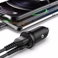 Devia auto lādētājs Smart Mini PD QC 3.0 30W 1x USB 1x USB-C balts