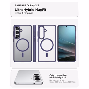 Spigen Ultra Hybrid Mag MagSafe maciņš priekš Samsung Galaxy S26 - caurspīdīgs violets