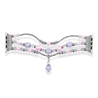 Apple Watch siksna 38/40/41 dizains 4 sudraba-violeta