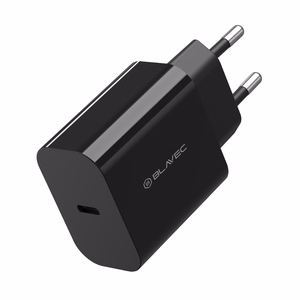Blavec Sienas lādētājs BC-7 GaN4 - Type C - PD QC 45W 3A ar Type C uz Type C kabeli (TCBC7G4-CB453A+CC) melns