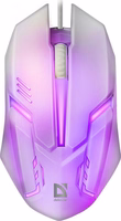 MOUSE DEFENDER CYBER MB-560L balts 7-COLORS BACKLIGHT