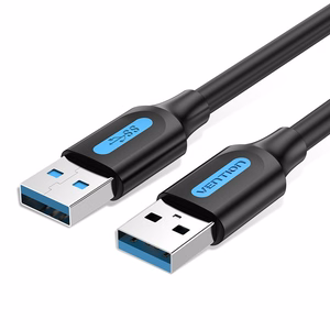Vention USB 3.0 A Male uz A Male kabelis 0.5M, melns, PVC