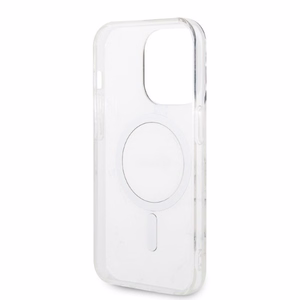 Komplekts Guess GUBPP14LHMEACSK apvalks + lādētājs iPhone 14 Pro 6.1" melns/melns cietais apvalks Marble Magnētiskais
