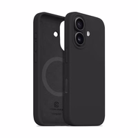 Crong Color Cover Magnetic - iPhone 16 Plus MagSafe maciņš (melns)