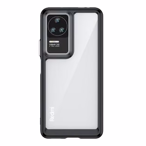 Outer Space Case viedtālruņa apvalks Xiaomi Poco F4 5G ar elastīgu rāmi melns