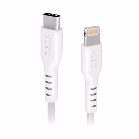 SBS TECABLELIGTC1W USB-C - Lightning kabelis MFi sertificēts, 1 m - balts