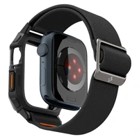 Spigen Lite Fit Pro apvalks ar siksniņu Apple Watch 4/5/6/7/8/9/SE (44/45 mm) - matēts melns