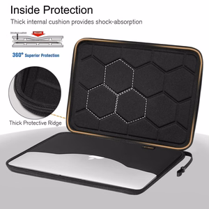 Tech-Protect Hardpouch soma 15-16 collu portatīvajam datoram melns un oranžs