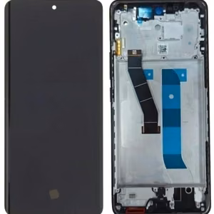 LCD ekrāns Xiaomi Redmi Note 15 4G ar skārienjūtīgo ekrānu ar rāmi melns OLED