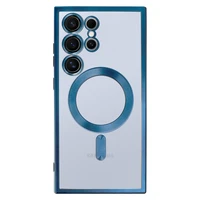 Metāla magnētiskais viedtālruņa apvalks Samsung Galaxy S24 Ultra zils