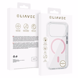 Liavec Pure maciņš Iphone 17 Pro Max/18 Pro Max, rozā (kameras vadības poga)