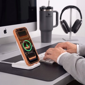 Tech-Protect BasicMag MagSafe maciņš, paredzēts iPhone 17 Pro / 18 Pro, matēti oranžs