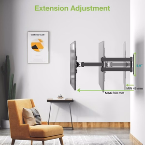Techly 23-55 Universal LCD TV Wall Mount Bracket melns" ICA-PLB 136M