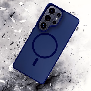 3mk Smoke MagCase zils – tālruņa vāciņš modelim Samsung Galaxy S26 Ultra