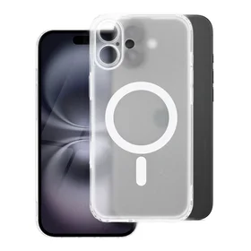 FROST MAG COVER viedtālruņa apvalks ar kameras aizsardzību, saderīgs ar MagSafe, priekš IPHONE 11 Pro, sarmots caurspīdīgs