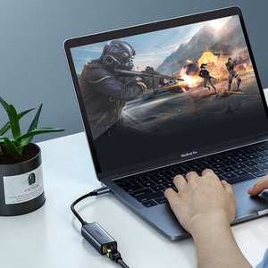 Ugreen ārējais tīkla adapteris RJ45 - USB Type C (1000 Mbps / 1 Gbps) Gigabit Ethernet pelēks (CM199)