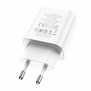 Borofone Wall charger BN4 Potential - USB + Type C - QC 3.0 PD 2.0 20W white