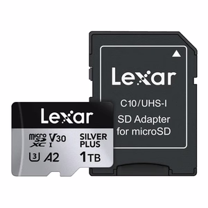 Lexar High-Performance Silver Plus microSDXC atmiņas karte 1 TB + adapteris