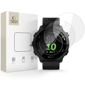 Tech-Protect Glass Fit+ 2-gab. komplekts rūdītais stikls Garmin Forerunner 55 - caurspīdīgs