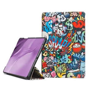 Чехол Reach Smart кожаный Samsung X110 X115 Tab A9 8.7 X130 X135 Tab A11 8.7 граффити
