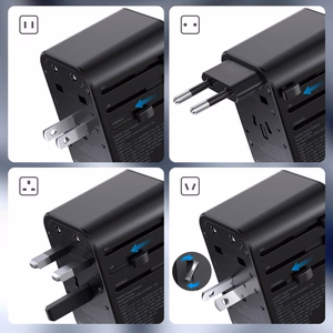 Universal Travel Charger Choetech PD5009 65W 2xUSB-C/USB-A black