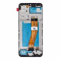 LCD ekrāns SAMSUNG A03S A037G OEM ar rāmi (164mm)