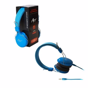 Проводные наушники ART Jack 3,5 mm с микрофоном AP-60B синие