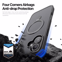 Maciņš Dux Ducis "Yind 360 Ring Stand" Apple iPhone 16 melns