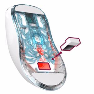 Bezvadu pele DEFENDER FAME GM-516 RF+BT 10000DPI 6P balta