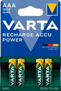VARTA uzlādējamas baterijas R3 (AAA) 1000 mAh gatavas lietošanai 4 gab.
