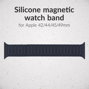 Mobilize silikona pulksteņa siksniņa - magnētiska - Apple 42/44/45/49mm - zila