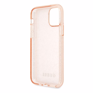 Guess GUHCN65PCGLPI iPhone 11 Pro Max rozā kietais apvalks Glitter