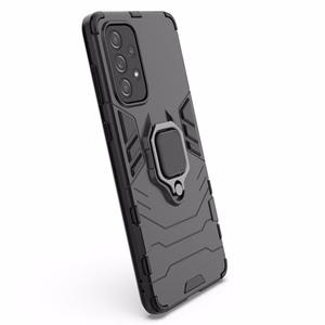 Ring Armor izturīgs hibrīda viedtālruņa apvalks ar magnētisko turētāju Samsung Galaxy A73 melns