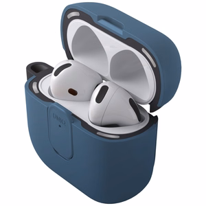 Uniq Clyde Lock apvalks AirPods 4 - zils