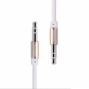 KABELIS JACK-JACK 3,5mm 1M REMAX balts