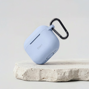 Etteri silikona maciņš AirPods 4 gaiši zils