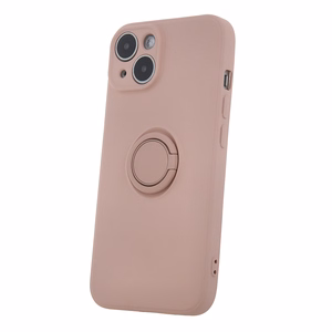 Viedtālruņa apvalks ar pirksta turētāju iPhone 15 6,1" rozā