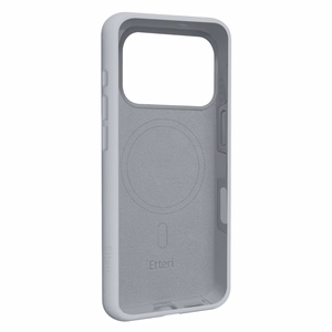 Etteri Silicone Mag maciņš iPhone 17 Pro / 18 Pro, sudraba krāsā