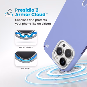 Speck Presidio2 Pro vāciņš ar MagSafe un ClickLock iPhone 16 Pro Max tālrunim, Future Lavender/Cassis Purple