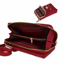 Adīts maciņš telefonam GCW17 sarkans