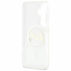 Karl Lagerfeld maciņš IML KC Script MagSafe priekš Samsung Galaxy S26 caurspīdīgs