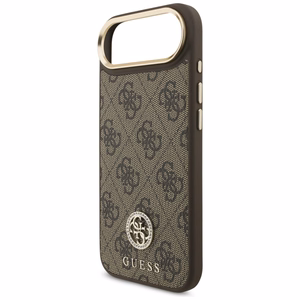 Guess 4G Strass Logo Magnētiskais viedtālruņa apvalks iPhone Air - brūna