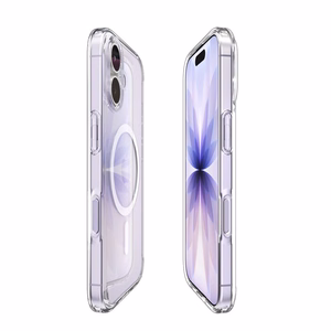 Spigen Ultra Hybrid Magnētiskais viedtālruņa apvalks iPhone 17 - Caurspīdīgs un balts